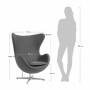 Дизайнерское кресло EGG CHAIR красный - 4