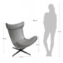 Дизайнерское кресло IMOLA латте - 4
