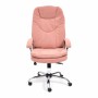 Кресло для руководителя TetChair Softy Lux розовый флок - 1