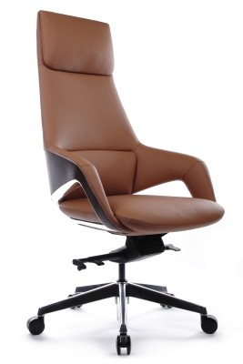 Кресло для руководителя Riva Design Chair Aura FK005-A светло-коричневая  кожа