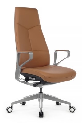 Кресло для руководителя Riva Design Zen 01E оранжевая кожа