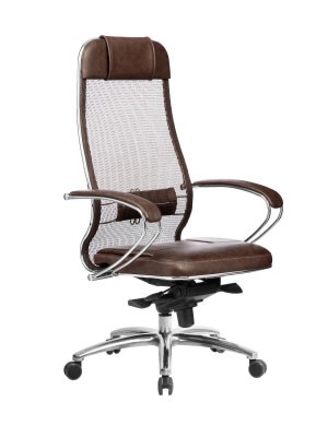 Кресло для руководителя Метта Samurai SL-1.04 коричневый